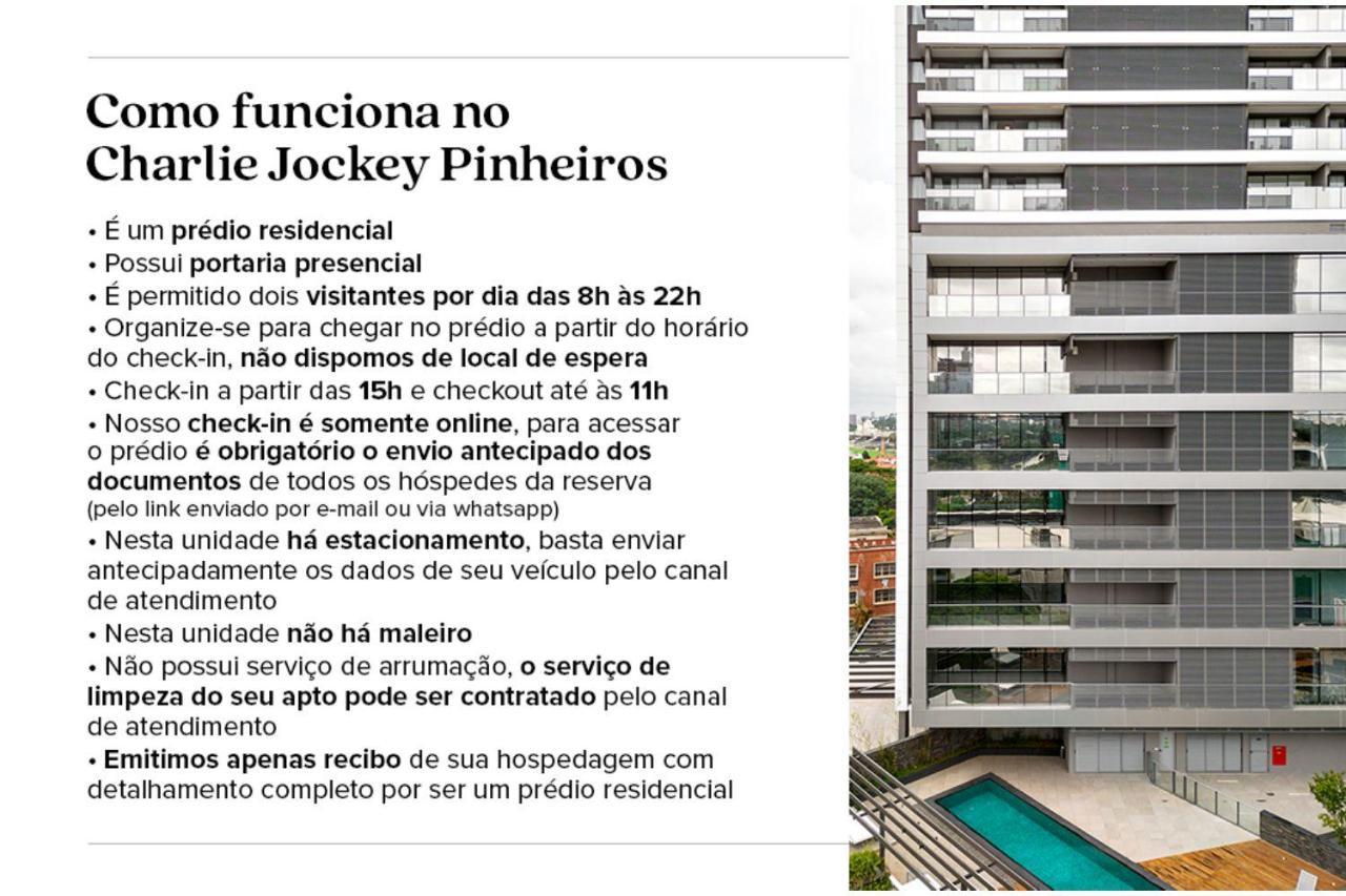 Апартаменти Charlie Jockey Pinheiros Сан-Паулу Екстер'єр фото